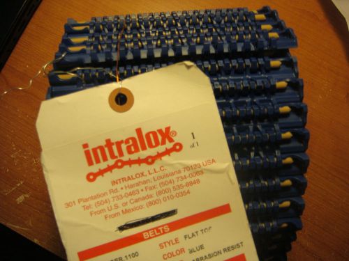 Intralox 1100 conveyor belt 8ft  x 6 in  blue flat top new for sale