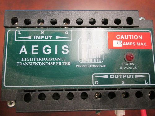 Tycor, Transient/ Noise Filter, AGS-120-15-X, 120V, 15A, Used