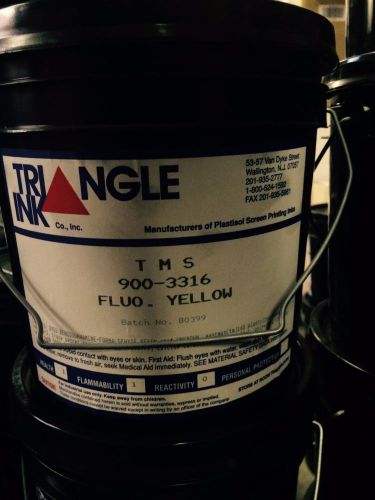 Triangle Florescent Yellow Plastisol Ink - 1 Gallon