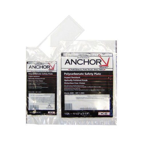 Anchor Safety Plates - 4x5 polycarbonatesafety plate Set of 10