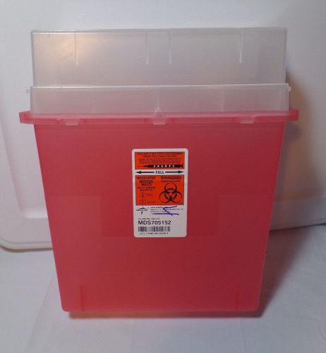Biohazard patient room sharps container 5 qt for sale