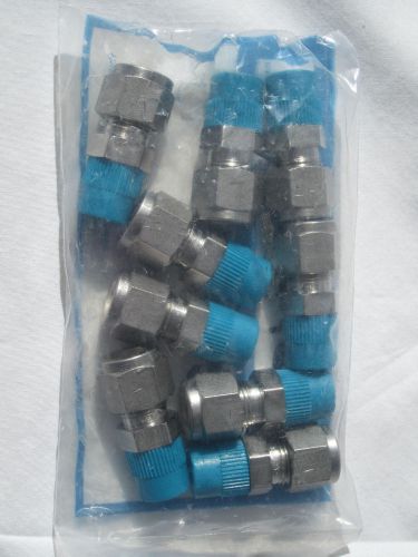Swagelok ss-600-1-4 straight male connector  3/8&#034;  tube  x  1/4&#034; npt - set of 9 for sale