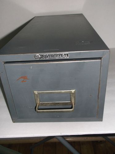 Art Steel Co. Steelmaster Vintage One Drawer Index Card File Cabinet