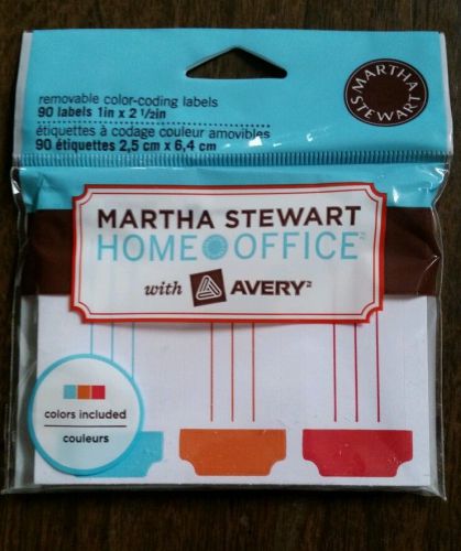 Martha Stewart removable color coding Lables