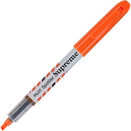 Pilot Spotliter Supreme Highlighter -Chisel -Orange Ink -White -12/Pk- PIL16009
