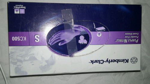 100 ct Kimberly-clark Purple Nitra powder-free  Disposible gloves / size large