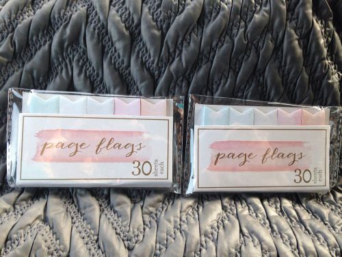 Watercolor Page Flags Target NEW 2 Packs Of 30 Each. Erin Condren, Filofax