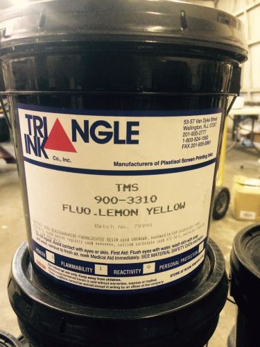 Triangle Florescent Lemon yellow Plastisol Ink - 1 Gallon