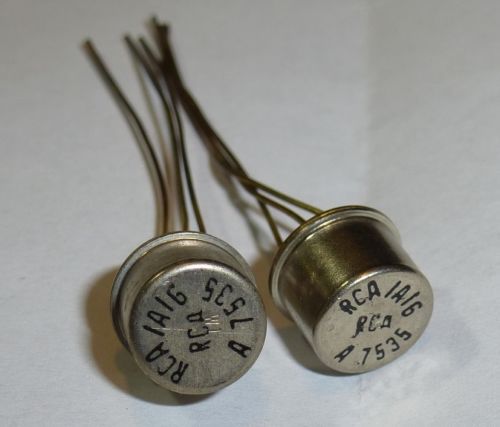 2 NOS High Quality GOLD LEADS RCA 1A16 A7535 TRANSISTOR for PASS LABS AMP