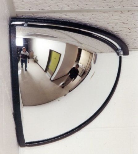 Security surveillance corner mirror 90 degree 1/4 dome 24&#034; for sale