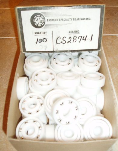 10 Bearings with Stainless Steel Balls  CS-2874 (See below for Dim.)