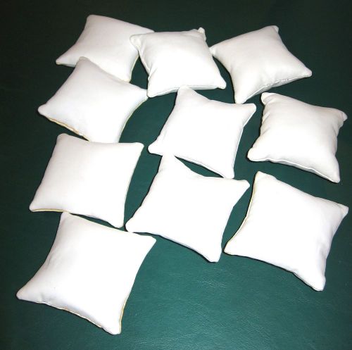 60 Watch Pillow Displays White Faux Leather, Jewelry, cuff bracelets