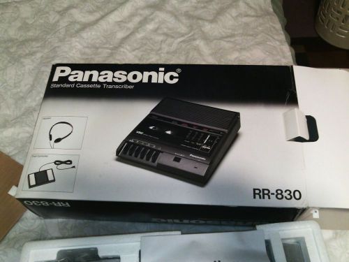 Panasonic Standard Cassette Transcriber RR-830 new unopened foot petal mic etc