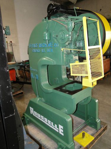 Rousselle obi punch press deep throat heavy duty stamp form brake bend etc for sale