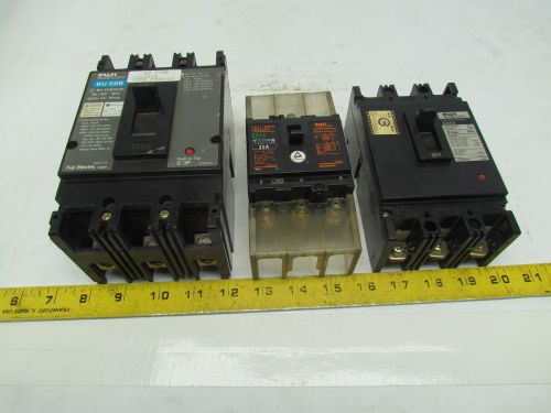 Fuji Electric BU-ESB3030,BB3AEA-02 0,SA53 Breakers 50A,30A,20A 3Pole AC Lot of 3