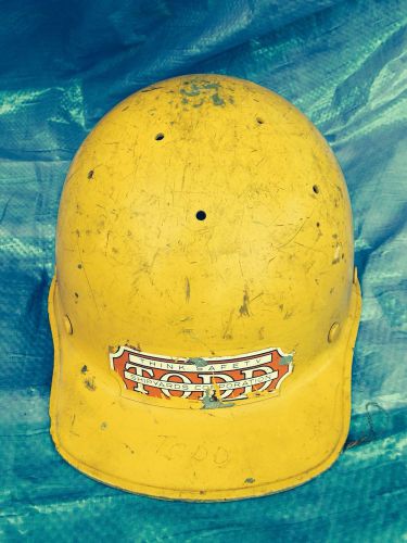 Vintage Todd Fiberglass Hard Hat