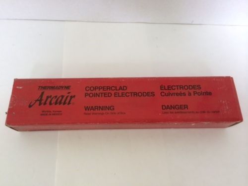50 thermadyne arcair copperclad pointed gouging electrodes 1/4x12&#034; 22-043003 for sale