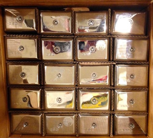 ESD COIN BOXES 8&#034; QTY OF 40 KEYED ALIKE
