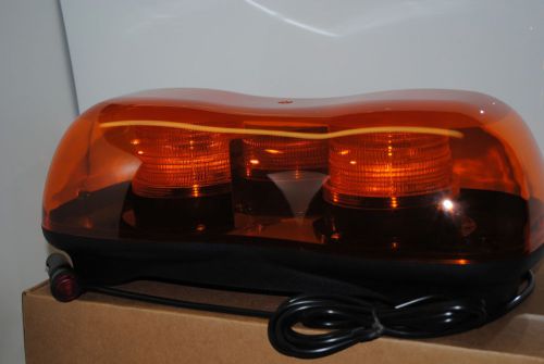 Mini lightbar led  - beacon 16.5&#034; inch 48 led amber magnetic for sale