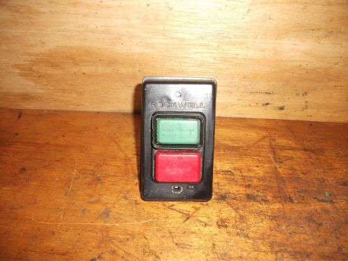 Rockwell delta drill press start stop switch push button for sale
