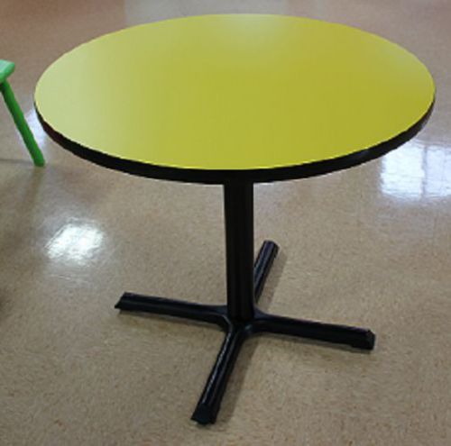 Correll 36&#034; round bar &amp; cafe table Yellow