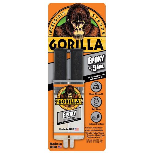 Gorilla glue epoxy .85 oz dries clear for sale