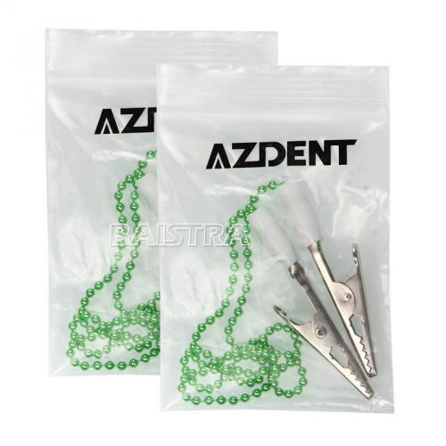 Big promotion 3 pcs dental bib clips napkin holder flexible ball chain for sale