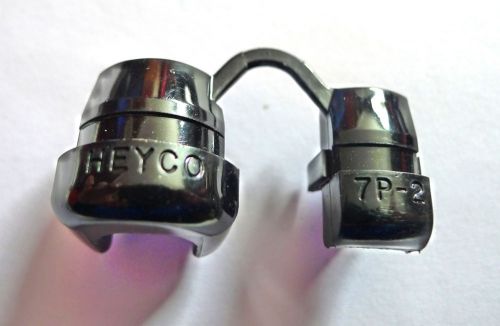 100 heyco strain relief bushings sr 7p-2  pn. 1237 black 18 awg to 14 awg for sale