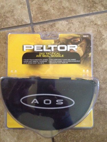 NEW Peltor  2x2 Tactical Air Seal Goggle Kit, NEW IN BOX