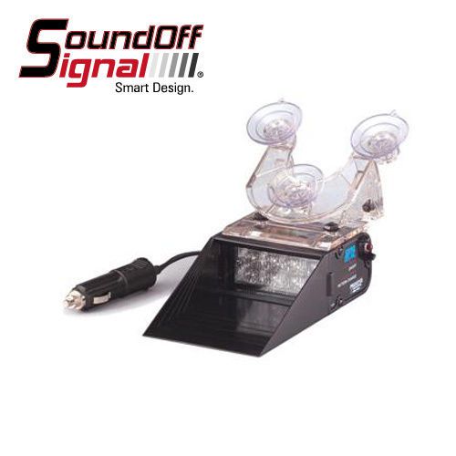 SoundOff EP2SWS+B Predator II Blue LED Suction Cup Windshield Dash Mount
