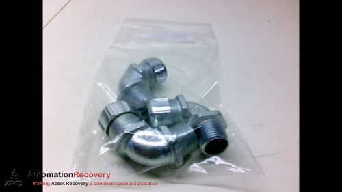 T&amp;B FITTINGS TB4960 - PACK OF 3 - ELBOW STRAIN RELIEF CONNECTOR 90D, NEW*