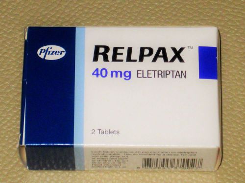 (2 Boxes x 2 Tablets) Relpax 40mg Effective Relief of Acute Migraine