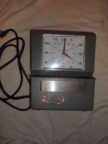 Lathem Time Clock Vintage Heavy Duty *No Key*
