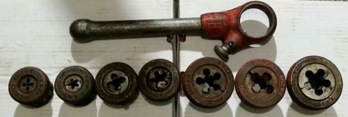 Ridgid 00-r 00-rb ratchet pipe threader w 7 bolt dies for sale