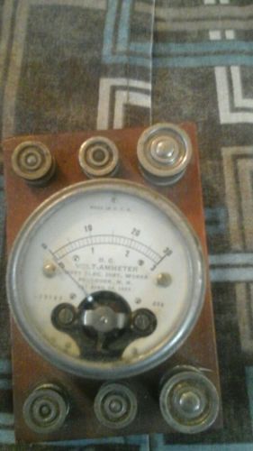 Antique Hoyt AC/DC Volt-Ammeter  Display Box, Steam Punk, Automotive, Industrial