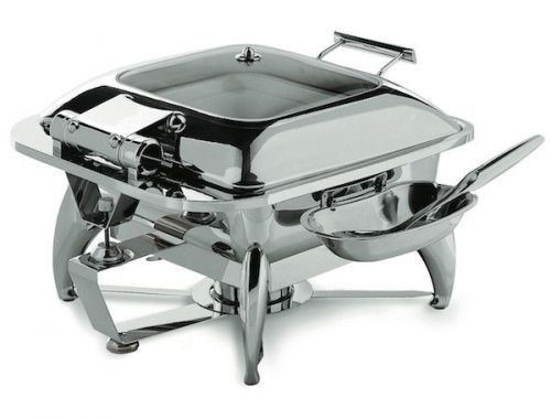 SMART Buffet Ware Square Chafing Dish with Glass Lid and Base