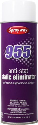 NEW- Package 6 cans of Sprayway #955 Anti-Static Spray