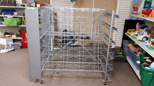 Large rolling Tier Wire Retail Book/ Magazine Display Holder Rack