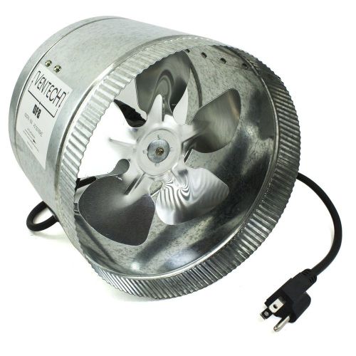 VenTech DF8 8&#034; Inch Duct Booster Inline Blower Fan 400 CFM 120v/60Hz Cooling Air