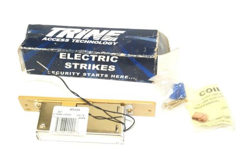 TRINE ELECTRIC STRIKE model 001 BRASS POWDER COATED 24 VOLTS, AC  -  NOS