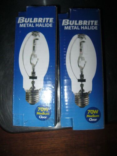 (2)PAIR Bulbrite MH70/U/MED Medium E26 Base 70-Watt Enclosed Metal Halide Pulse