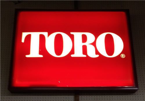 Toro lighted shop sign 3&#039; x 4&#039; for sale