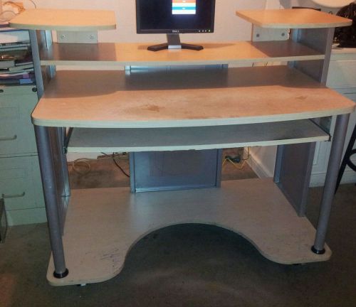 Wood and metal office desk for sale