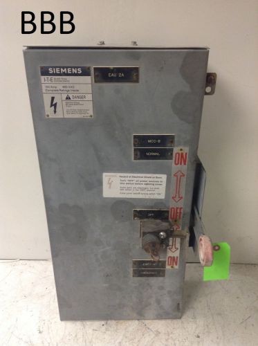 Siemens ITE Double Throw 100 Amp Safety Disconnect Switch 600 VAC NFR353DTK