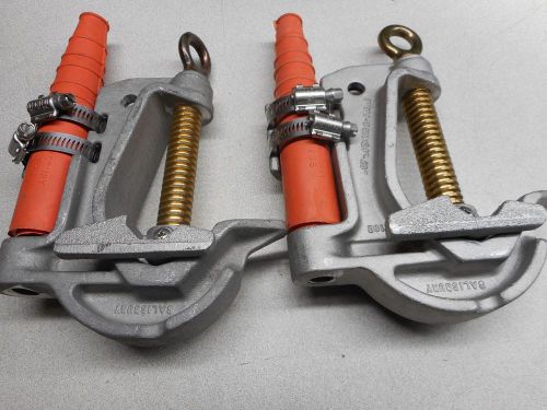 Salisbury c type grounding clamp with flat lower jaw 0.16&#034; - 2.4&#034; diameter for sale