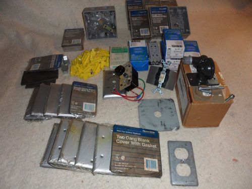 Lot of leviton and thomas &amp; betts electrical supplies for sale