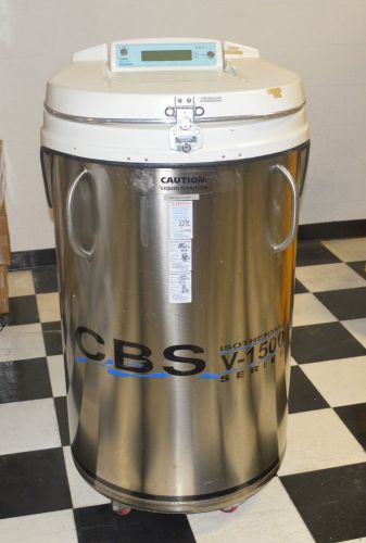 Cbs isothermal 2300 liquid nitrogen biogenic cryo tank v-1500 for sale