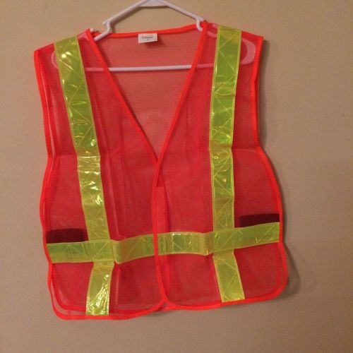 Lot of 28 Orange Safety Vest Reflective strips ANSI/Dot Class I and II size: XL