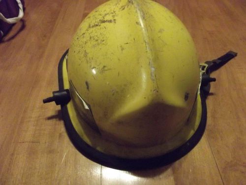 Cairns 662C Metro II Fire Helmet, Yellow, No Face Shield