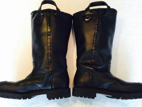 Pro Warrington Leather Firefighter Boots 3009 14&#034; Pull On Crosstech  Size 7.0 3E
